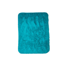 ALFOMBRA 1X140 PELUDA TURQUESA  C/ ANTIDESLIZANTE 