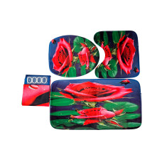 ALFOMBRA SET DE BAÑO 4 PIEZAS - CASA FELIZ 