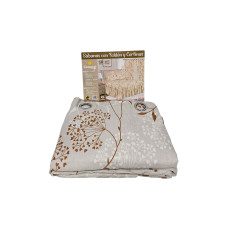 JUEGO DE SABANA CON FALDON Y CORTINAS 160X2M