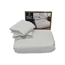CUBRECOLCHON IMPERMEABLE HIPOALERGÉNICO - TWIN - BLANCO