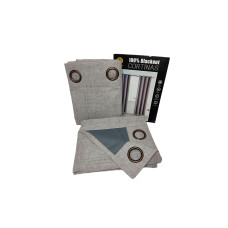 CORTINA DE LINO 100% ANTISOLAR - C.D.O - BEIGE CLARO