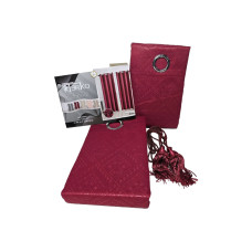 CORTINA TERKO CORTO 2 PIEZAS - ROJO