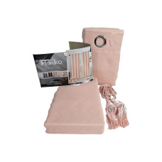 CORTINA TERKO CORTO 2 PIEZAS - SALMÓN